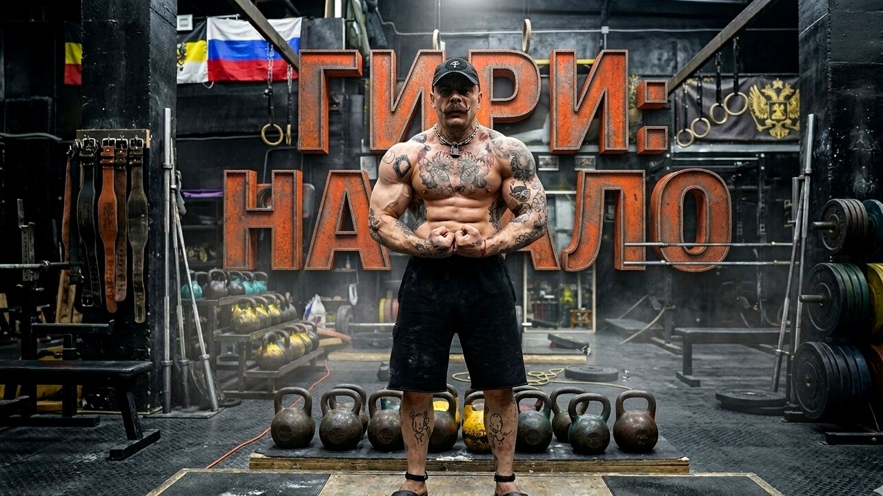 Виктор Блуд в зале с гирями